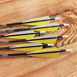 6er Set Carbonpfeil Yellow alamandia defender