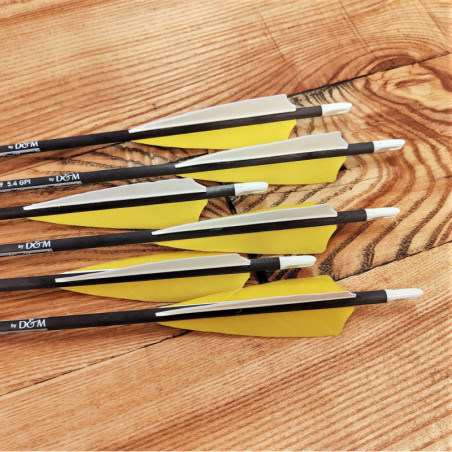 6er Set Carbonpfeil Yellow alamandia defender