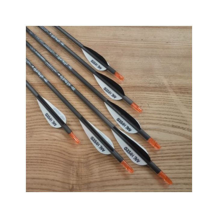 6er Set Carbonpfeil Samurai AAEfletched Compound S4